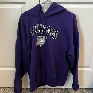 Gildan Purple Bulldogs Hoodie